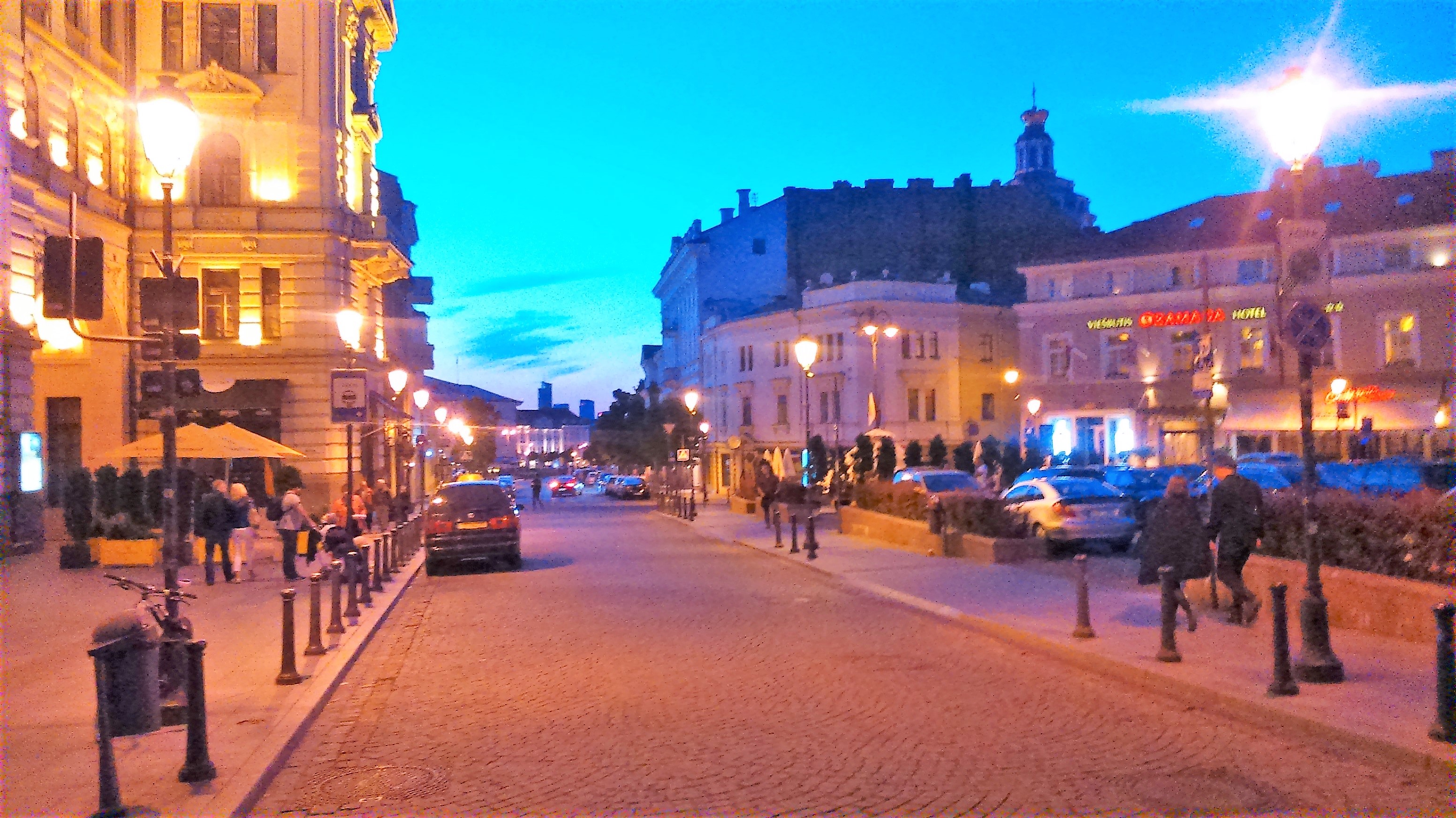 Abendliches Vilnius